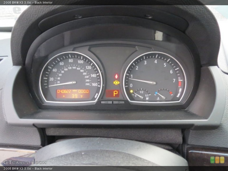 Black Interior Gauges for the 2008 BMW X3 3.0si #78296905