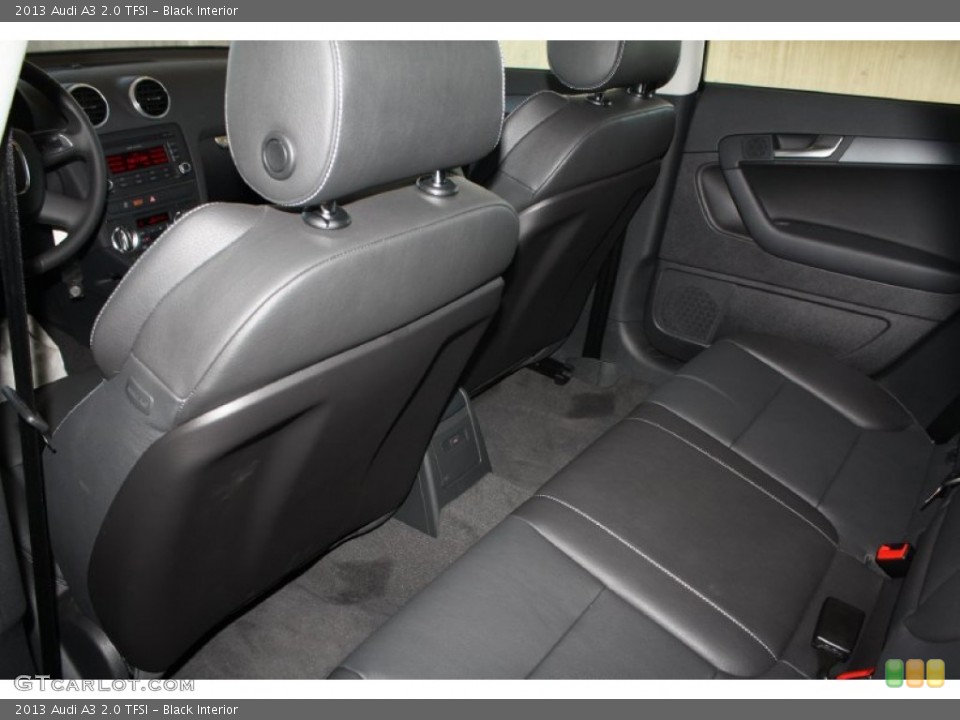 Black Interior Rear Seat for the 2013 Audi A3 2.0 TFSI #78296917