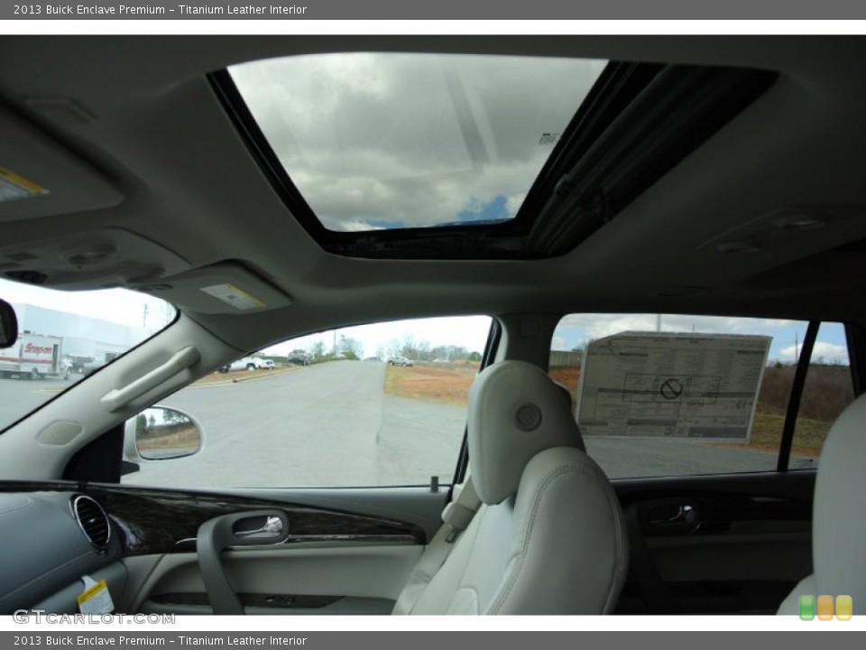 Titanium Leather Interior Sunroof for the 2013 Buick Enclave Premium #78299977
