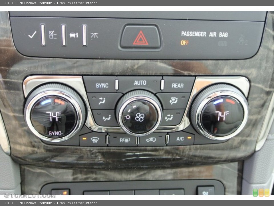 Titanium Leather Interior Controls for the 2013 Buick Enclave Premium #78300043