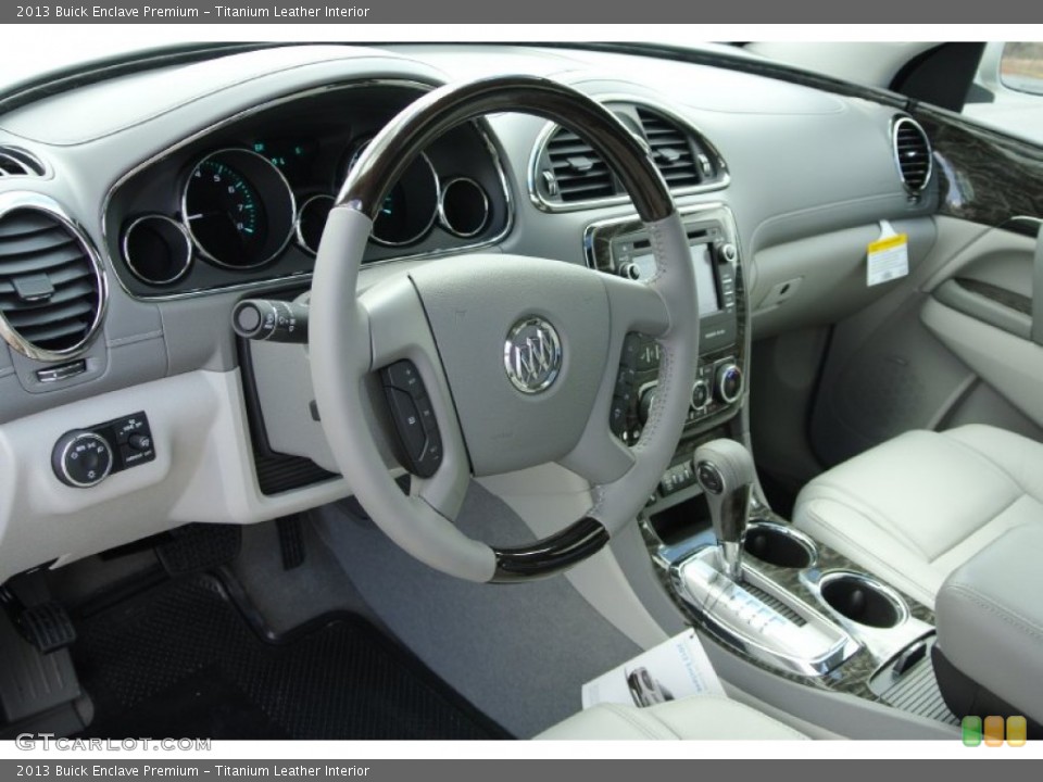 Titanium Leather 2013 Buick Enclave Interiors