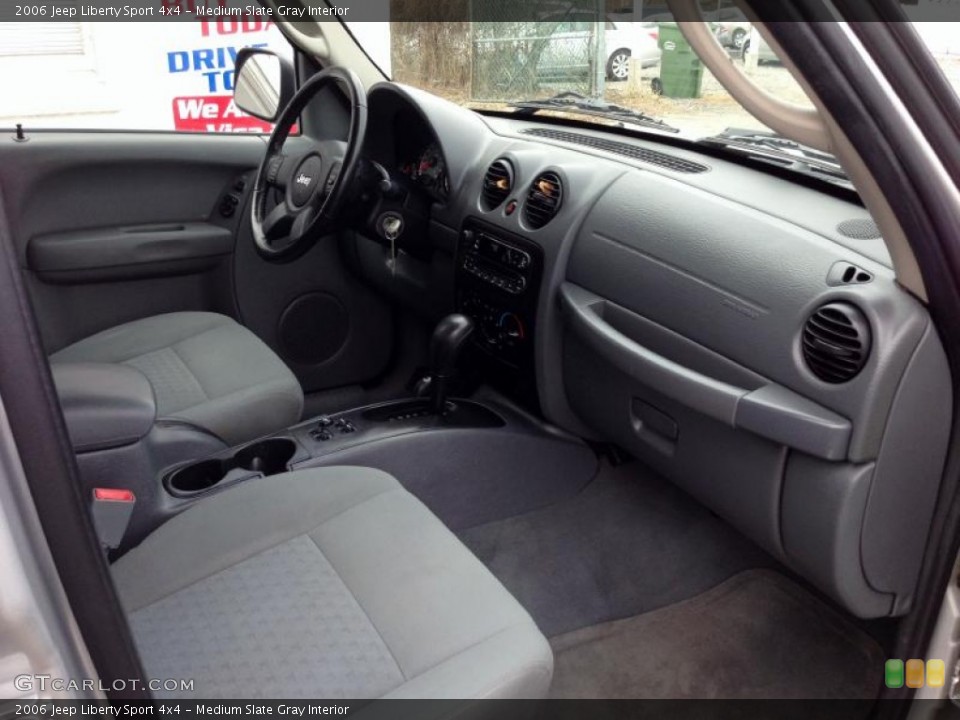 Medium Slate Gray Interior Dashboard for the 2006 Jeep Liberty Sport 4x4 #78300804