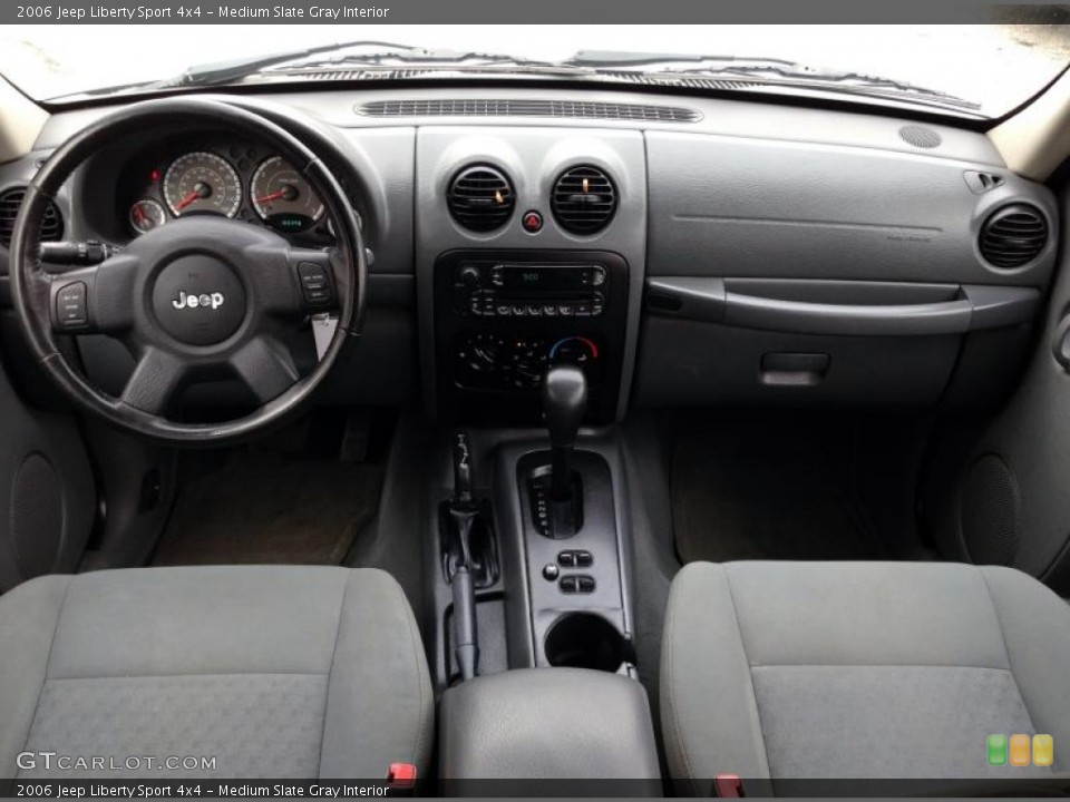 Medium Slate Gray Interior Dashboard for the 2006 Jeep Liberty Sport 4x4 #78300868