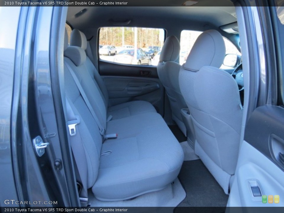 Graphite Interior Rear Seat for the 2010 Toyota Tacoma V6 SR5 TRD Sport Double Cab #78301801