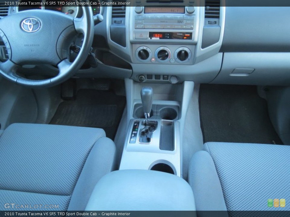 Graphite Interior Controls for the 2010 Toyota Tacoma V6 SR5 TRD Sport Double Cab #78301861