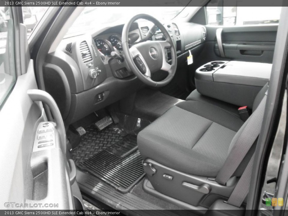 Ebony 2013 GMC Sierra 2500HD Interiors