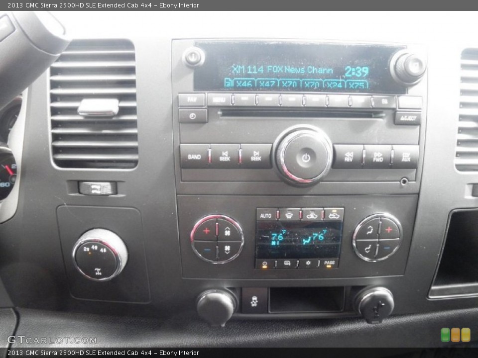 Ebony Interior Controls for the 2013 GMC Sierra 2500HD SLE Extended Cab 4x4 #78302600