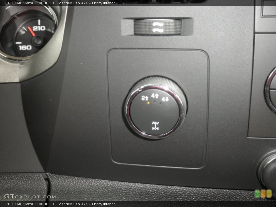 Ebony Interior Controls for the 2013 GMC Sierra 2500HD SLE Extended Cab 4x4 #78302623