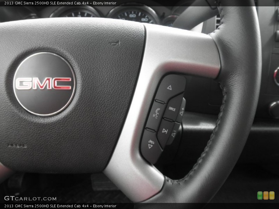 Ebony Interior Controls for the 2013 GMC Sierra 2500HD SLE Extended Cab 4x4 #78302673