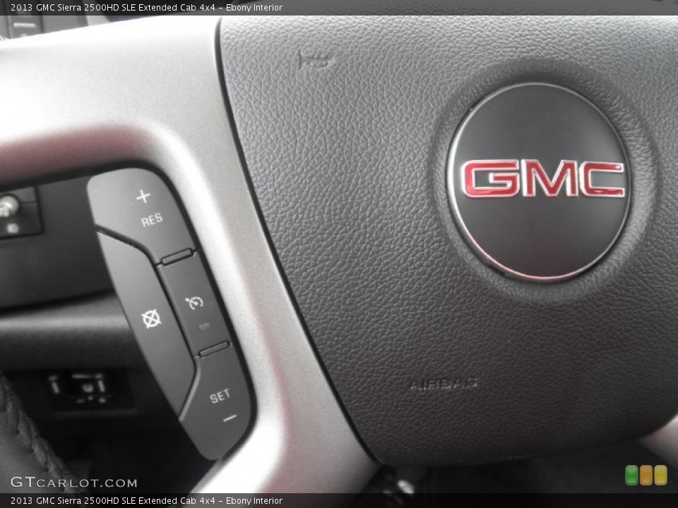 Ebony Interior Controls for the 2013 GMC Sierra 2500HD SLE Extended Cab 4x4 #78302691