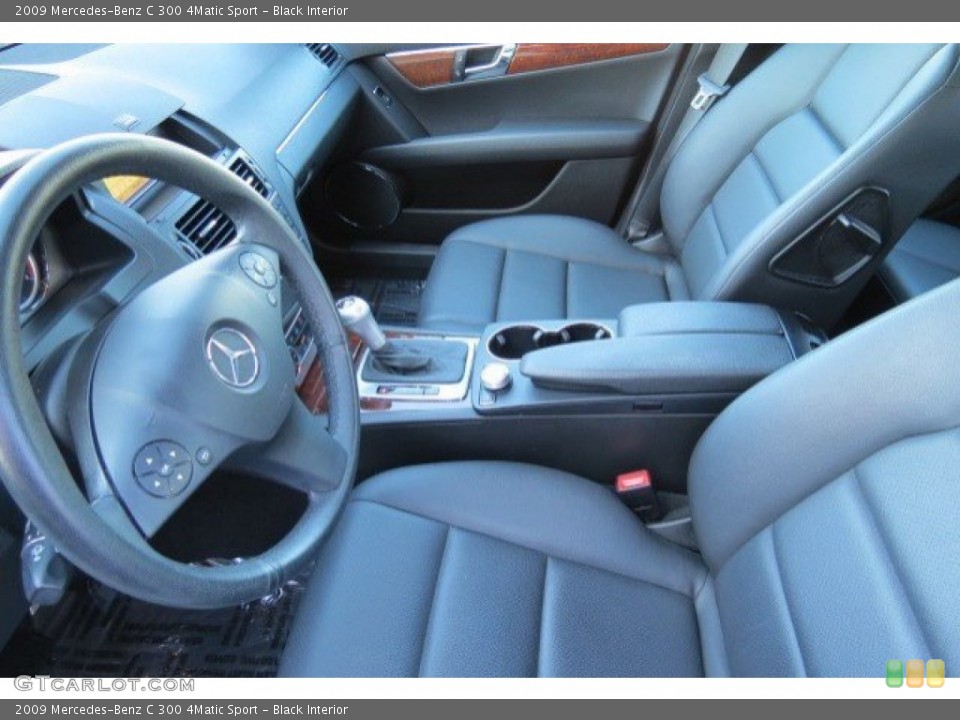 Black Interior Photo for the 2009 Mercedes-Benz C 300 4Matic Sport #78302719