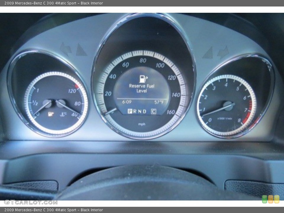 Black Interior Gauges for the 2009 Mercedes-Benz C 300 4Matic Sport #78302812