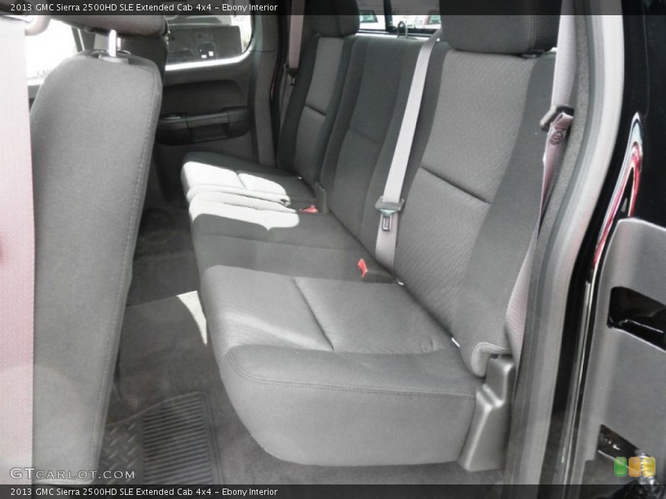 Ebony Interior Rear Seat for the 2013 GMC Sierra 2500HD SLE Extended Cab 4x4 #78302842