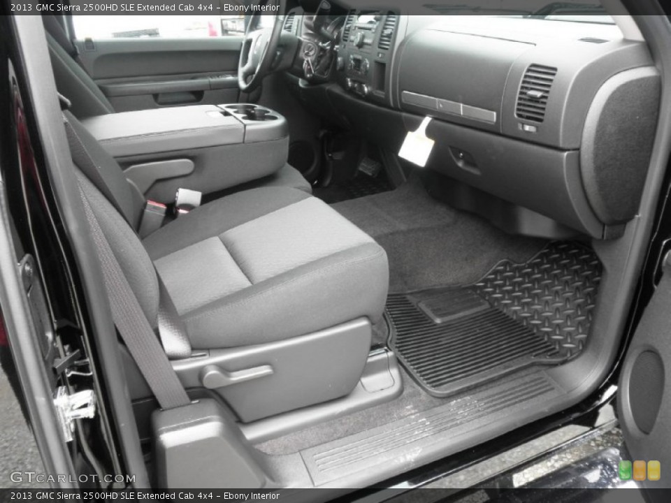 Ebony Interior Photo for the 2013 GMC Sierra 2500HD SLE Extended Cab 4x4 #78302962