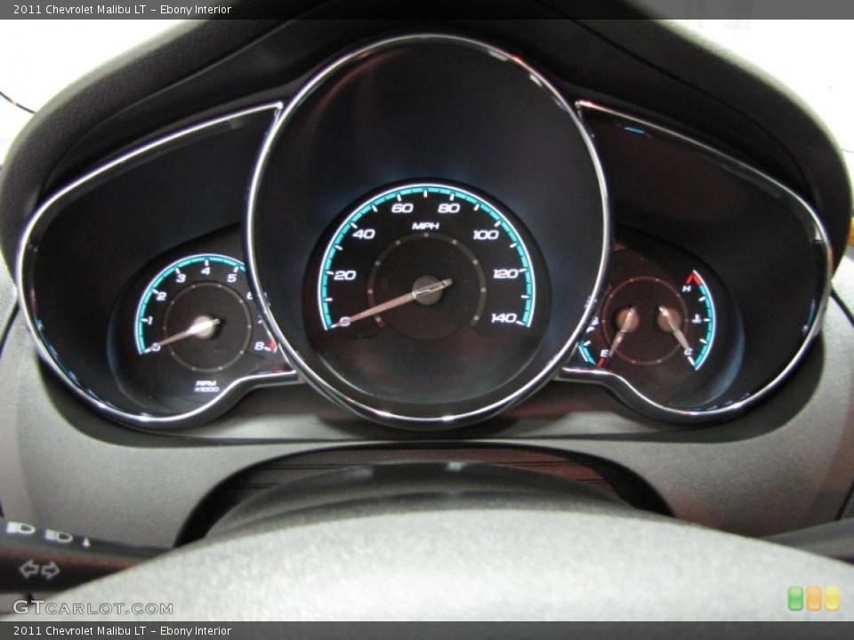 Ebony Interior Gauges for the 2011 Chevrolet Malibu LT #78303040