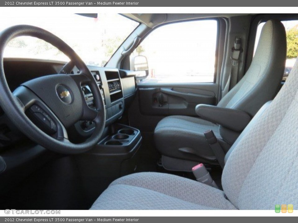 Medium Pewter Interior Photo for the 2012 Chevrolet Express LT 3500 Passenger Van #78303064