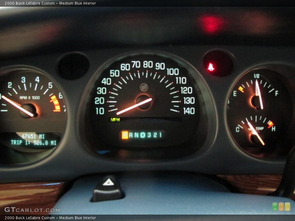 Medium Blue Interior Gauges for the 2000 Buick LeSabre Custom #78303466