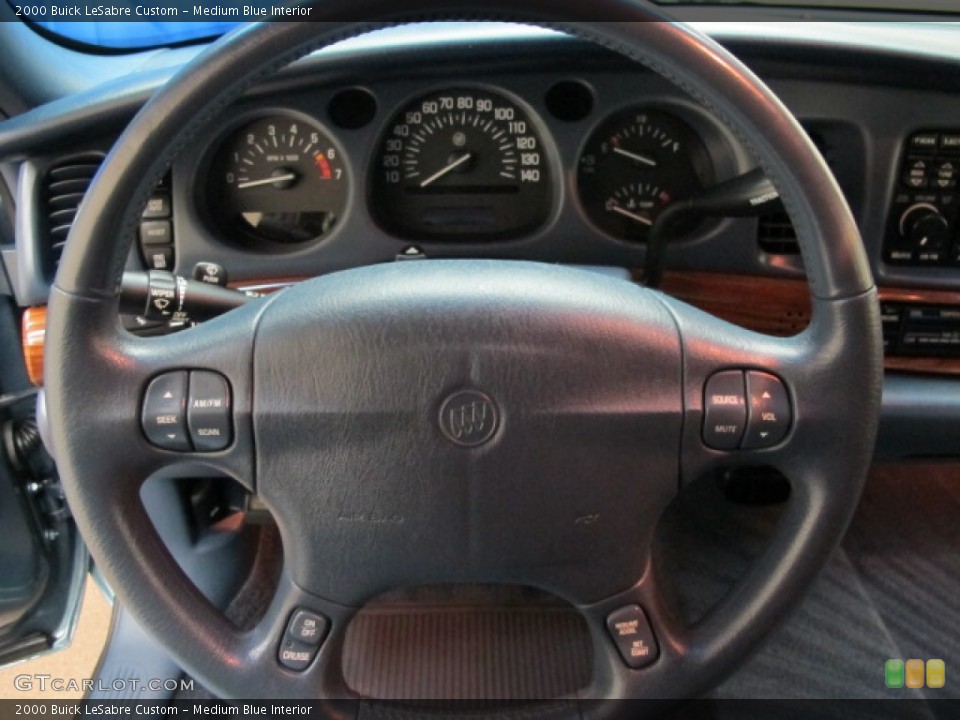 Medium Blue Interior Steering Wheel for the 2000 Buick LeSabre Custom #78303595