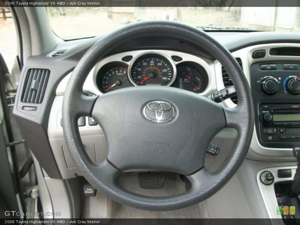 Ash Gray Interior Steering Wheel for the 2006 Toyota Highlander V6 4WD #78304817