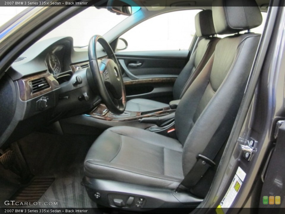 Black Interior Front Seat for the 2007 BMW 3 Series 335xi Sedan #78304822