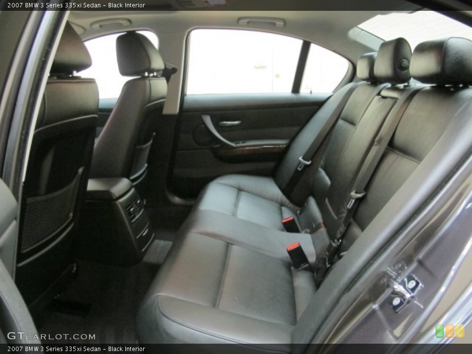 Black Interior Rear Seat for the 2007 BMW 3 Series 335xi Sedan #78304866