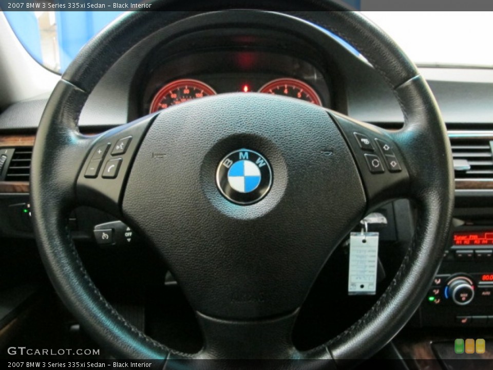 Black Interior Steering Wheel for the 2007 BMW 3 Series 335xi Sedan #78305179