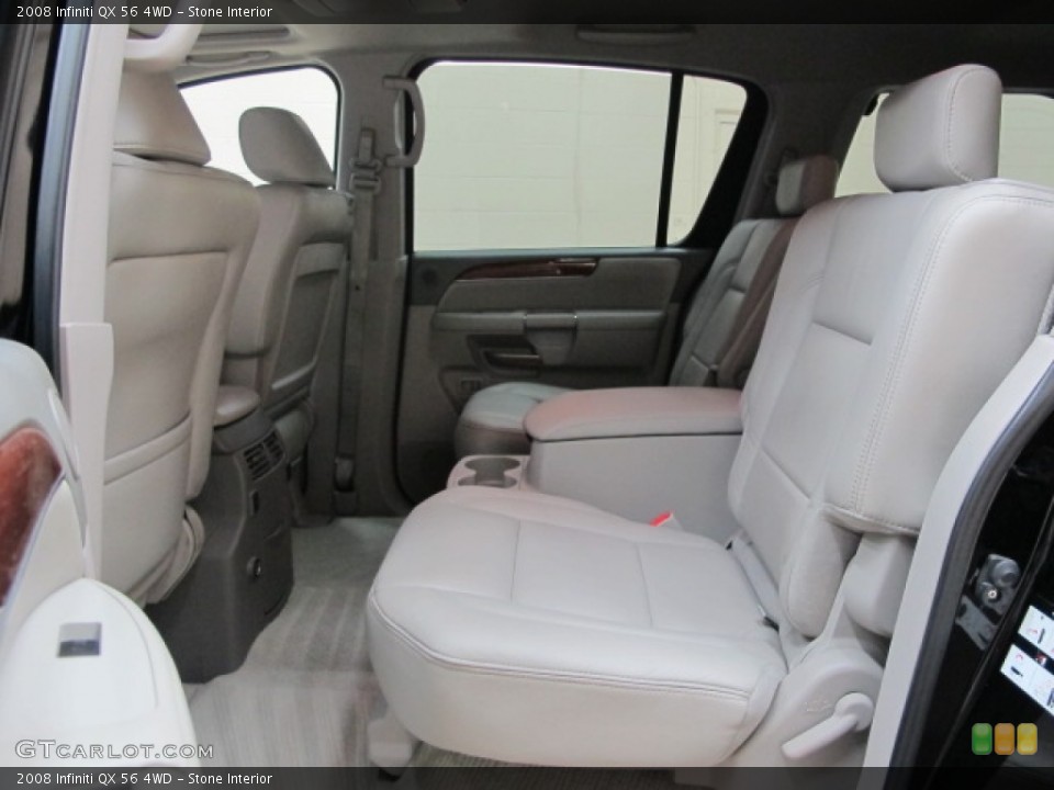 Stone Interior Rear Seat for the 2008 Infiniti QX 56 4WD #78305785
