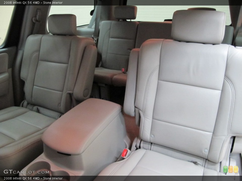 Stone Interior Rear Seat for the 2008 Infiniti QX 56 4WD #78305806