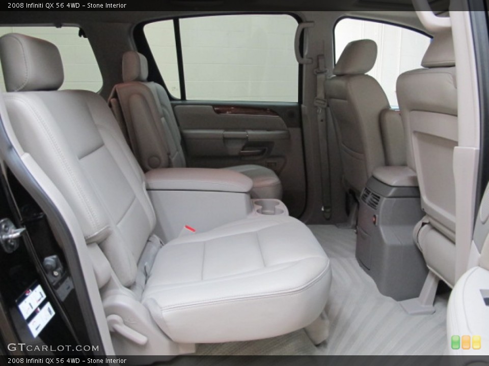 Stone Interior Rear Seat for the 2008 Infiniti QX 56 4WD #78305843