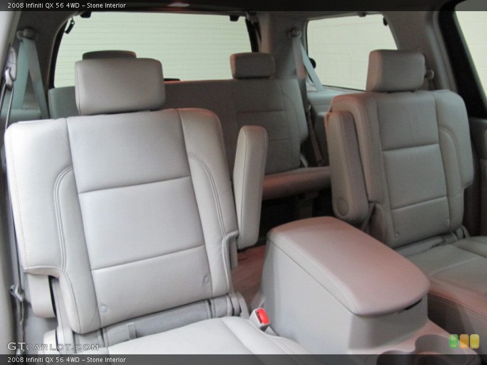 Stone Interior Rear Seat for the 2008 Infiniti QX 56 4WD #78305869