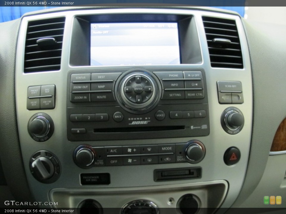 Stone Interior Controls for the 2008 Infiniti QX 56 4WD #78306022