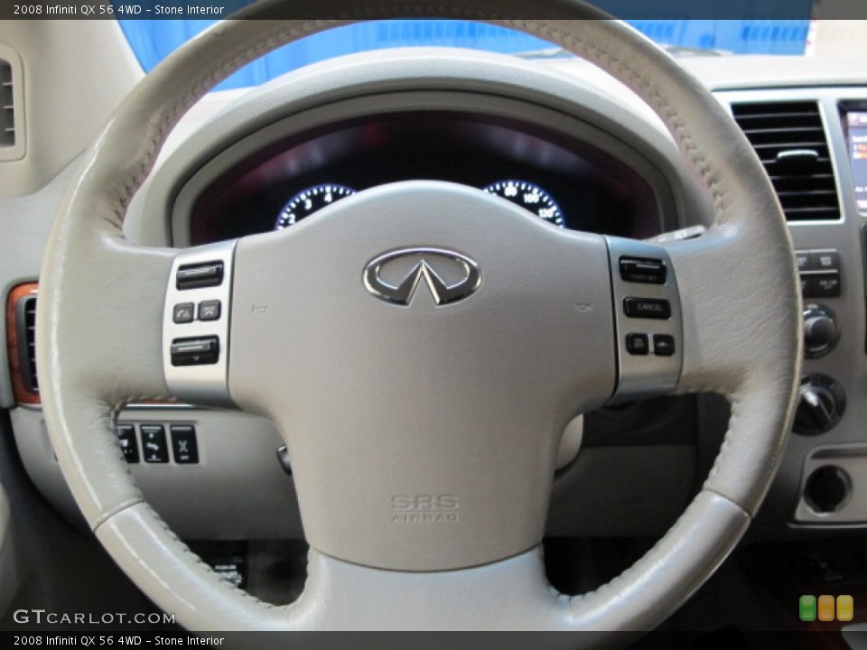 Stone Interior Steering Wheel for the 2008 Infiniti QX 56 4WD #78306162