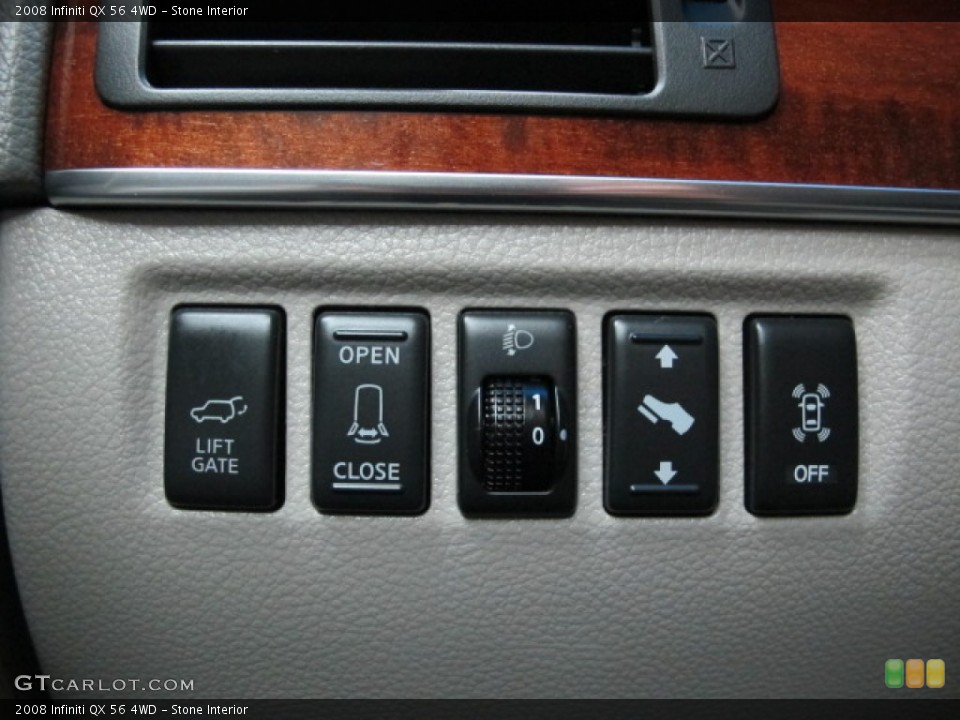 Stone Interior Controls for the 2008 Infiniti QX 56 4WD #78306232