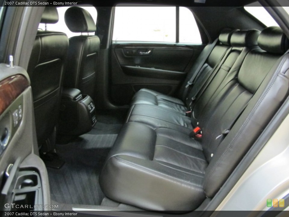 Ebony Interior Rear Seat for the 2007 Cadillac DTS Sedan #78307511