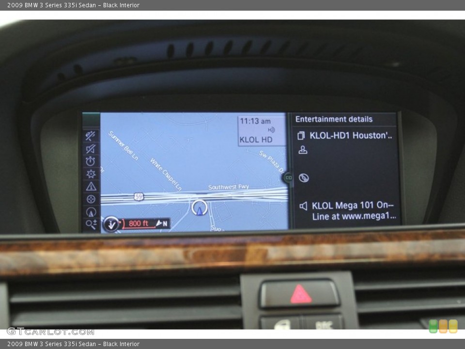 Black Interior Navigation for the 2009 BMW 3 Series 335i Sedan #78308360