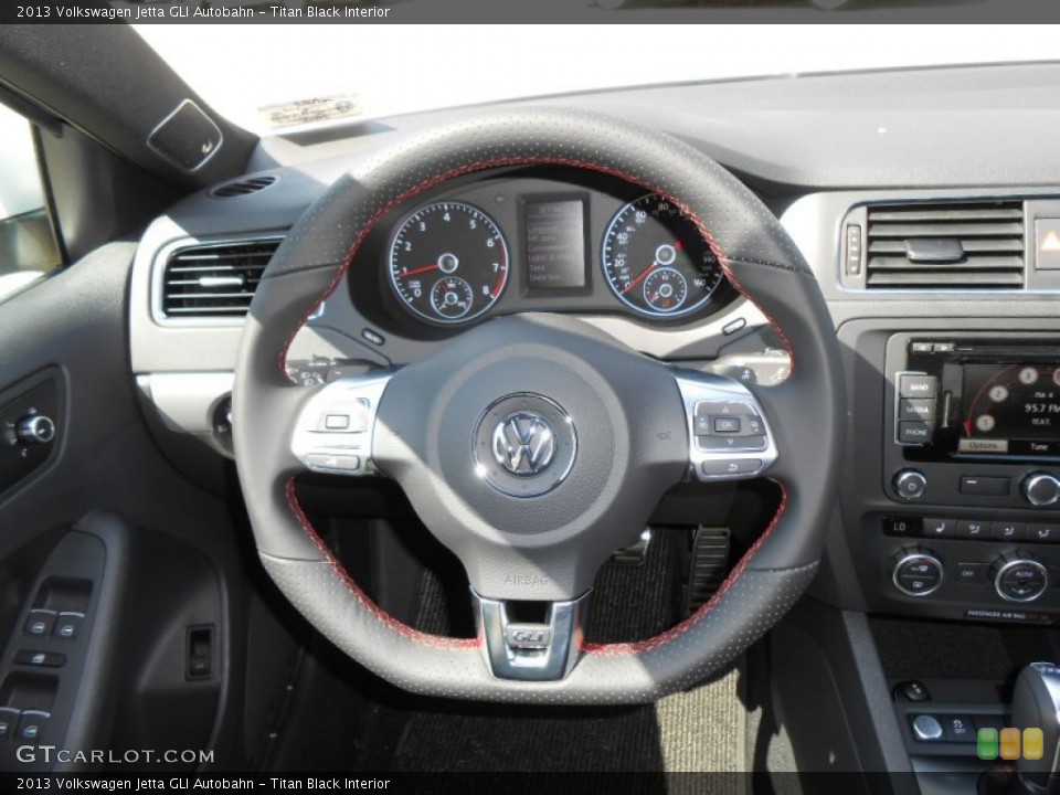 Titan Black Interior Steering Wheel for the 2013 Volkswagen Jetta GLI Autobahn #78308377