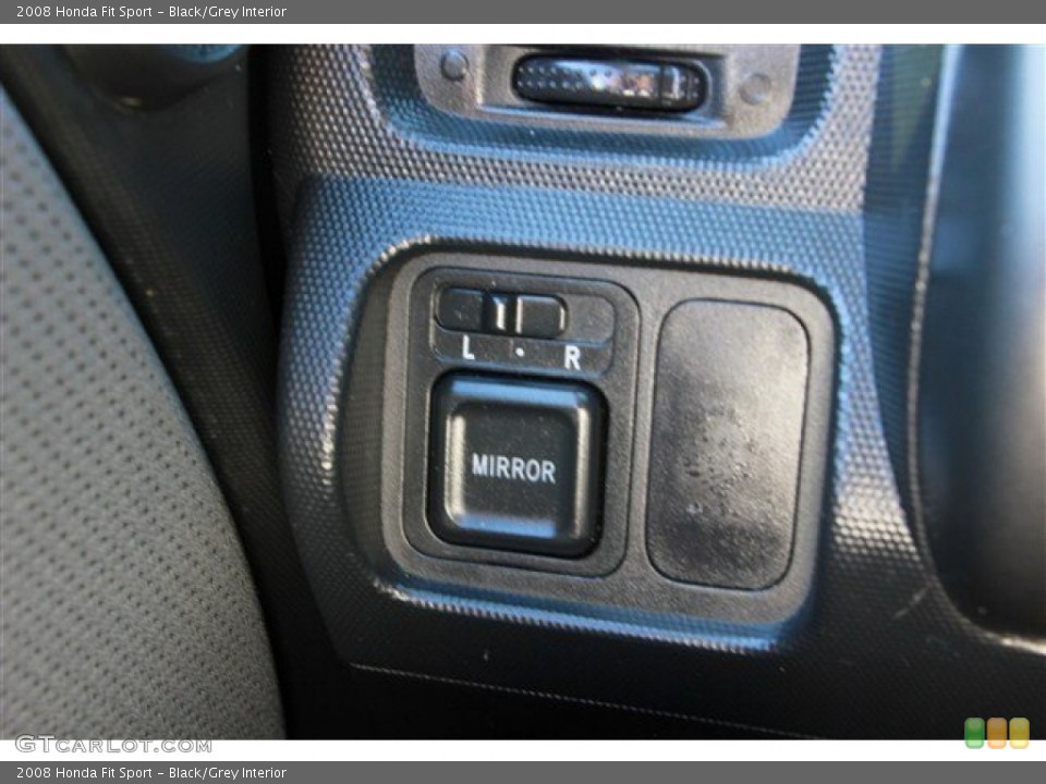 Black/Grey Interior Controls for the 2008 Honda Fit Sport #78308791