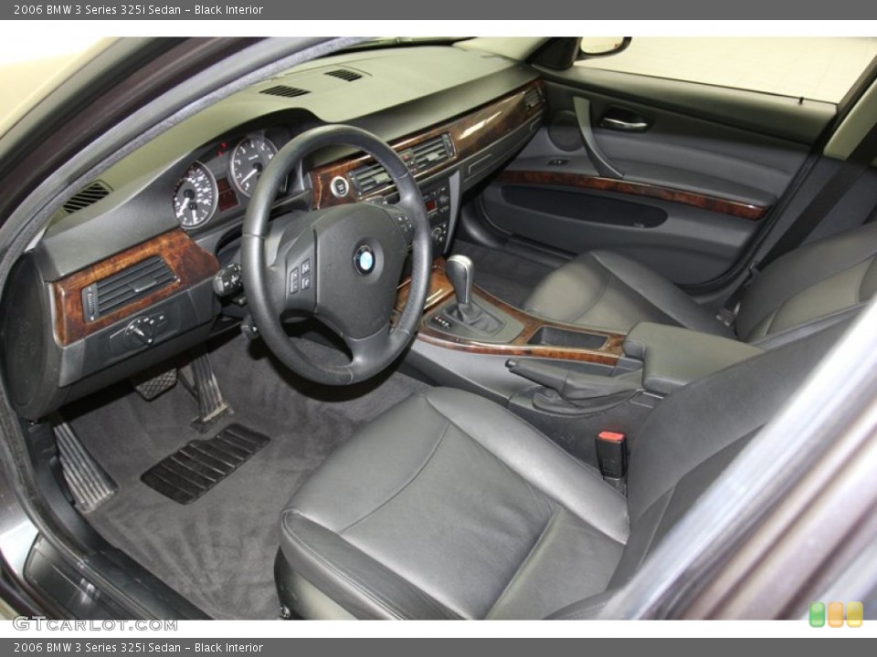 Black Interior Prime Interior for the 2006 BMW 3 Series 325i Sedan #78309733