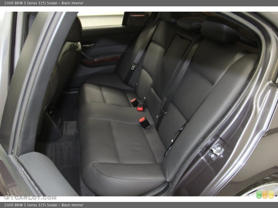 Black Interior Rear Seat for the 2006 BMW 3 Series 325i Sedan #78309748