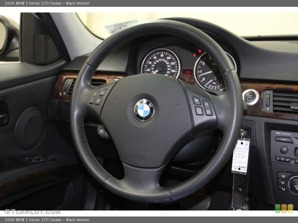 Black Interior Steering Wheel for the 2006 BMW 3 Series 325i Sedan #78309996