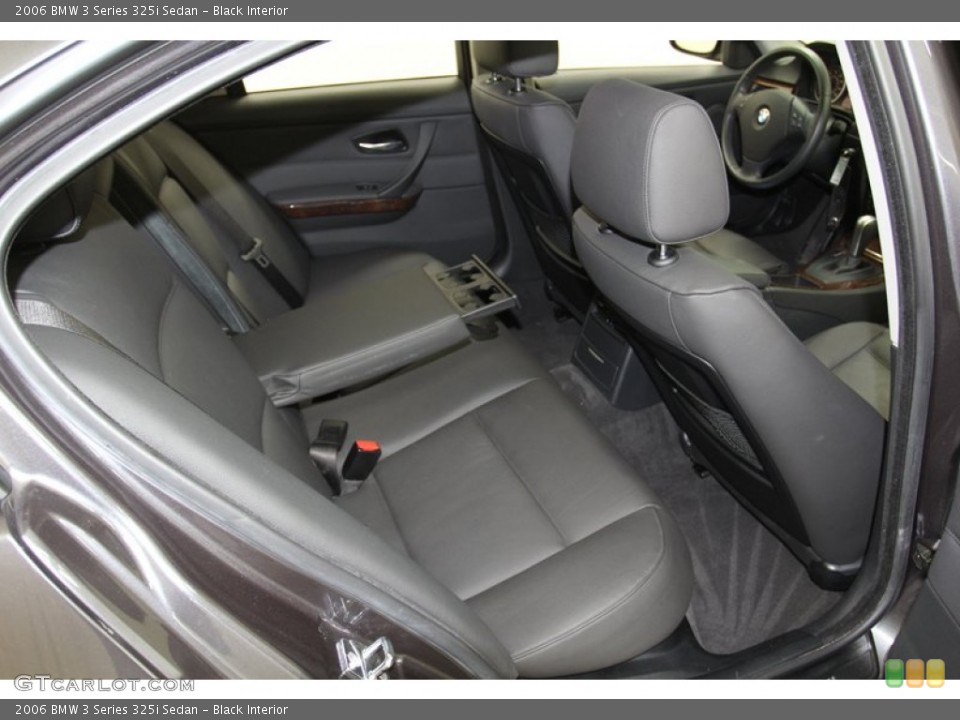 Black Interior Rear Seat for the 2006 BMW 3 Series 325i Sedan #78310126