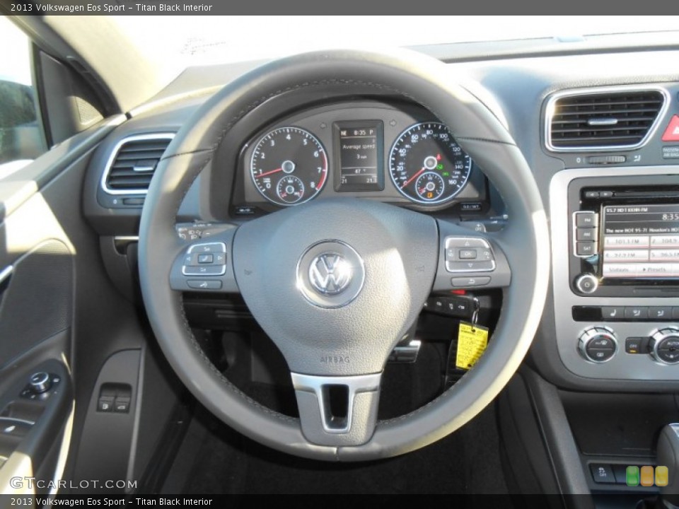 Titan Black Interior Steering Wheel for the 2013 Volkswagen Eos Sport #78312530