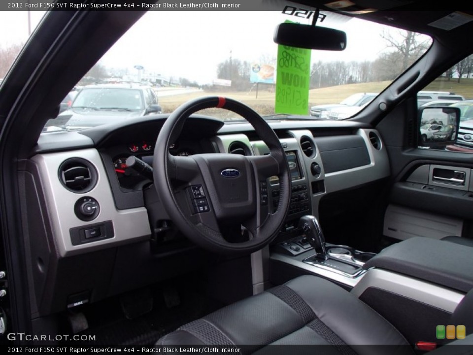 Raptor Black Leather/Cloth Interior Prime Interior for the 2012 Ford F150 SVT Raptor SuperCrew 4x4 #78313119