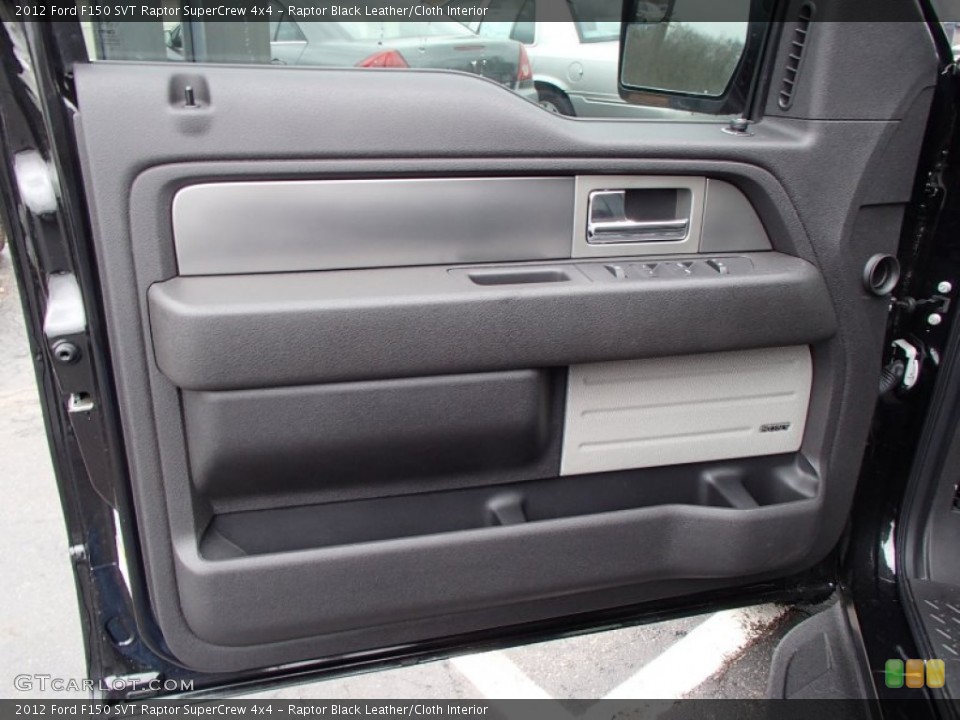 Raptor Black Leather/Cloth Interior Door Panel for the 2012 Ford F150 SVT Raptor SuperCrew 4x4 #78313133