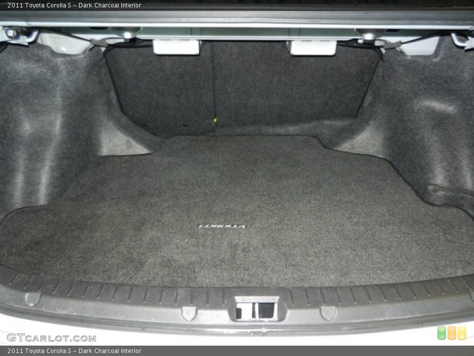 Dark Charcoal Interior Trunk for the 2011 Toyota Corolla S #78313138