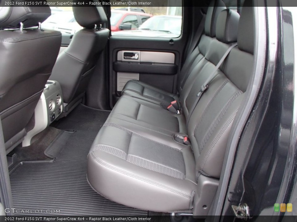 Raptor Black Leather/Cloth Interior Rear Seat for the 2012 Ford F150 SVT Raptor SuperCrew 4x4 #78313183