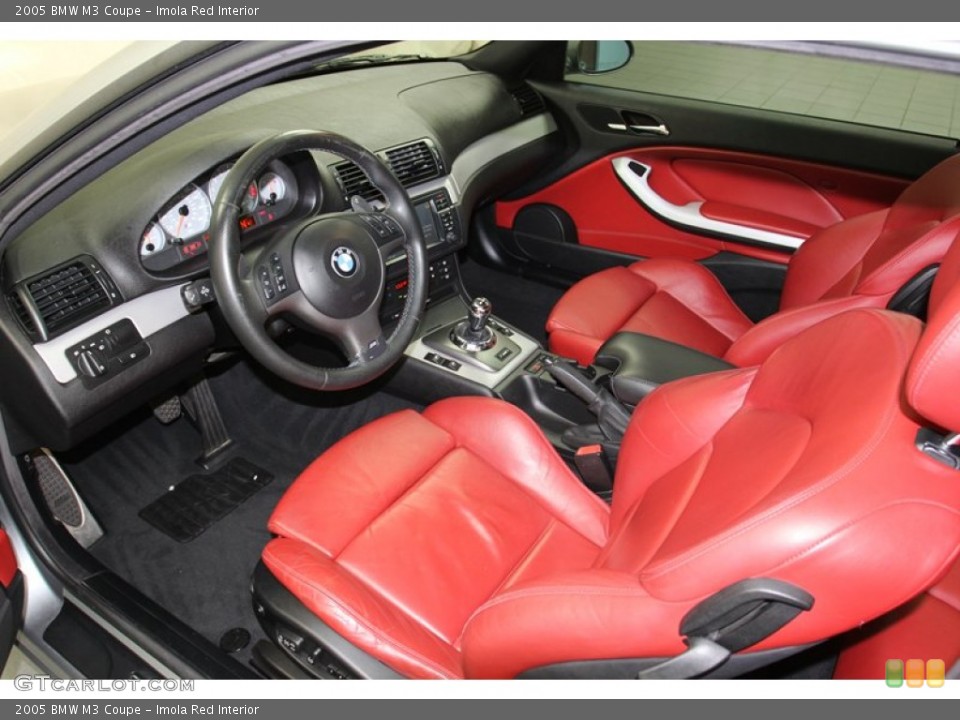 Imola Red 2005 BMW M3 Interiors