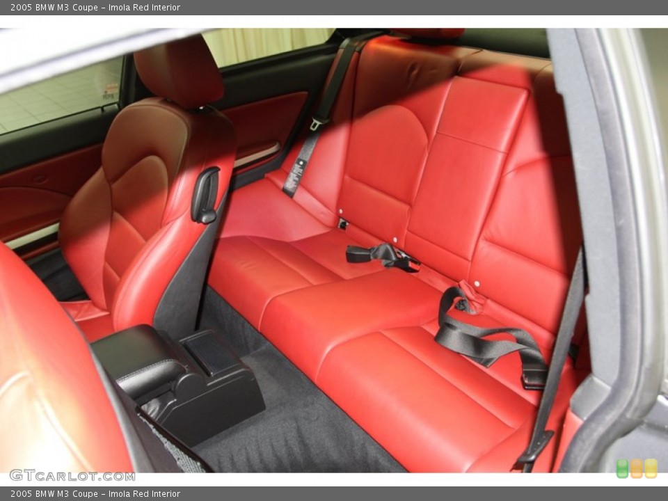 Imola Red Interior Rear Seat for the 2005 BMW M3 Coupe #78313639
