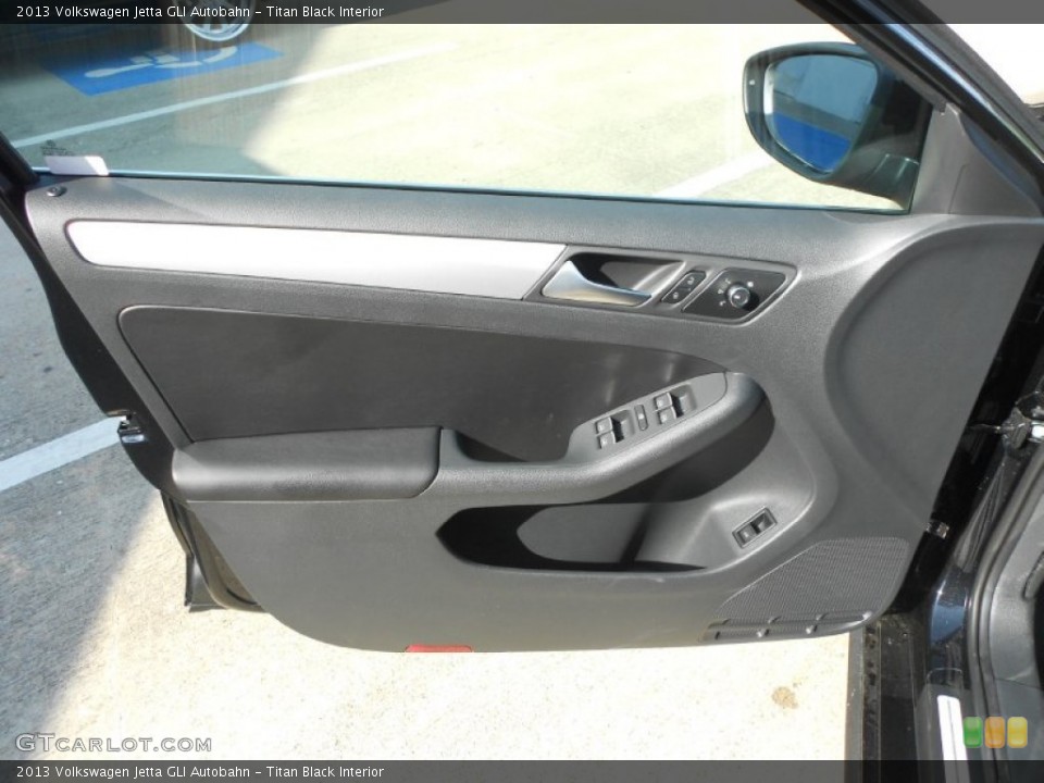 Titan Black Interior Door Panel for the 2013 Volkswagen Jetta GLI Autobahn #78313966