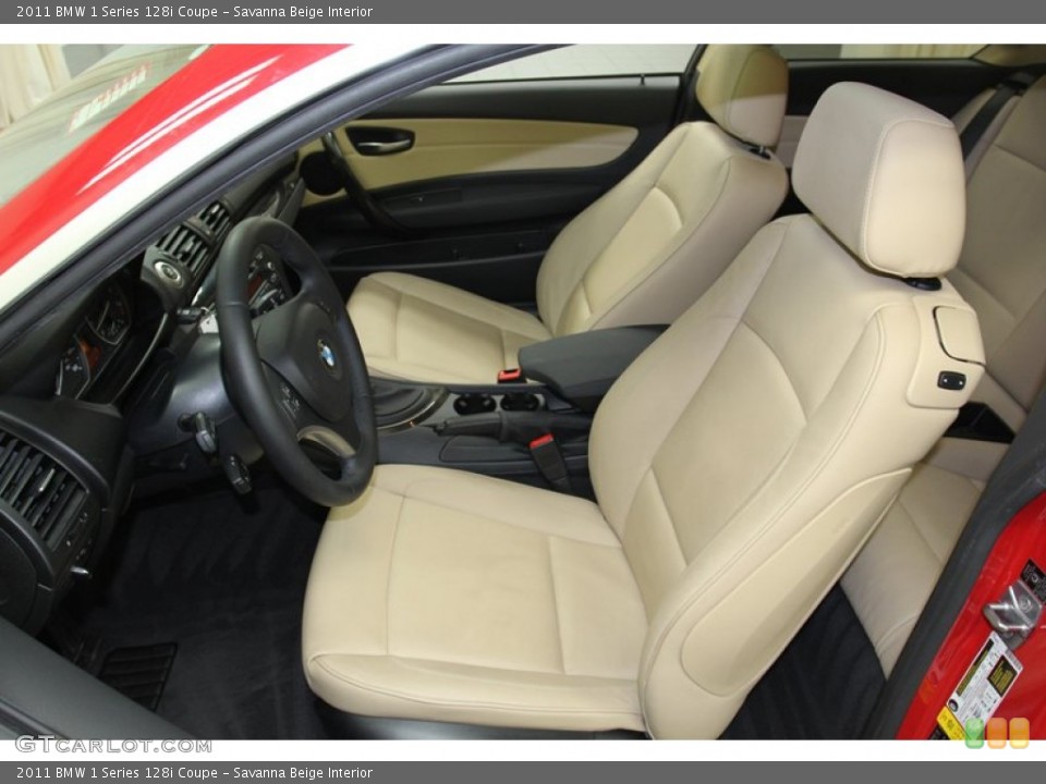 Savanna Beige Interior Photo for the 2011 BMW 1 Series 128i Coupe #78313999